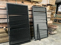 Douglas zwart gespoten shutterscherm 120x225 cm (2x)