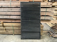 Douglas zwart gespoten shutterscherm 120x225 cm - afbeelding 1 van  12