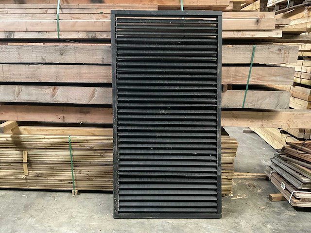 Douglas zwart gespoten shutterscherm 120x225 cm - afbeelding 1 van  12