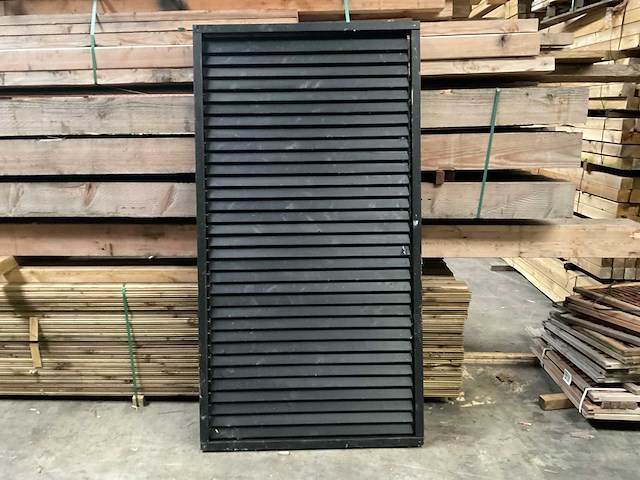 Douglas zwart gespoten shutterscherm 120x225 cm - afbeelding 1 van  11