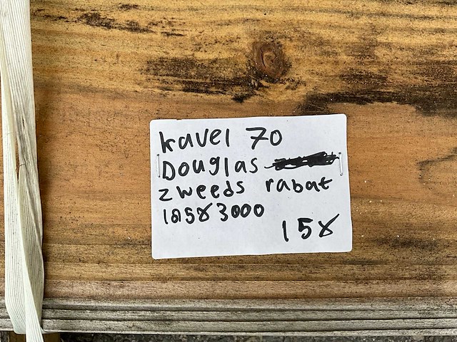 Douglas zweeds rabat 3000x185 mm (15x) - afbeelding 3 van  3