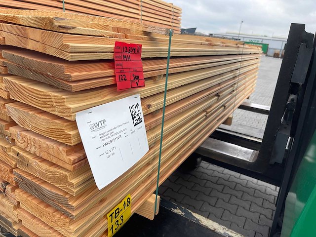 Douglas zweeds rabat 3000x190x26mm (122x) - afbeelding 2 van  3