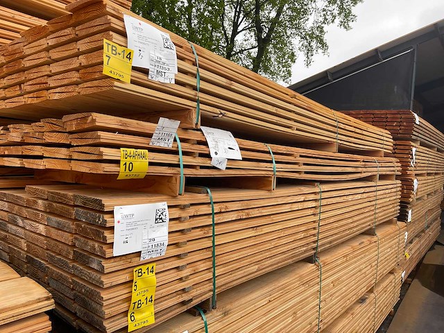 Douglas zweeds rabat 4000x190x21mm (50x) - afbeelding 4 van  4