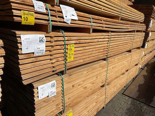Douglas zweeds rabat 4000x190x21mm (58x) - afbeelding 4 van  4