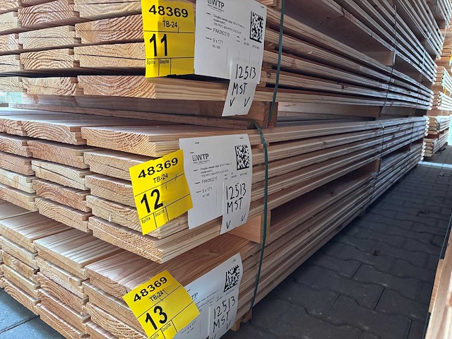 Douglas zweeds rabat 4000x190x21mm (60x) - afbeelding 2 van  2