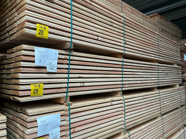 Douglas zweeds rabat 4000x190x23mm (114x) - afbeelding 1 van  4