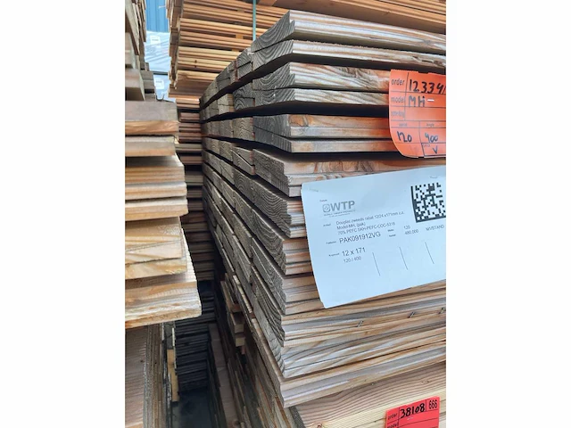 Douglas zweeds rabat 4000x190x26mm (120x) - afbeelding 3 van  3