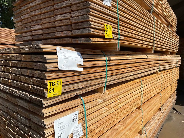 Douglas zweeds rabat 5000x160x26mm (98x) - afbeelding 4 van  4