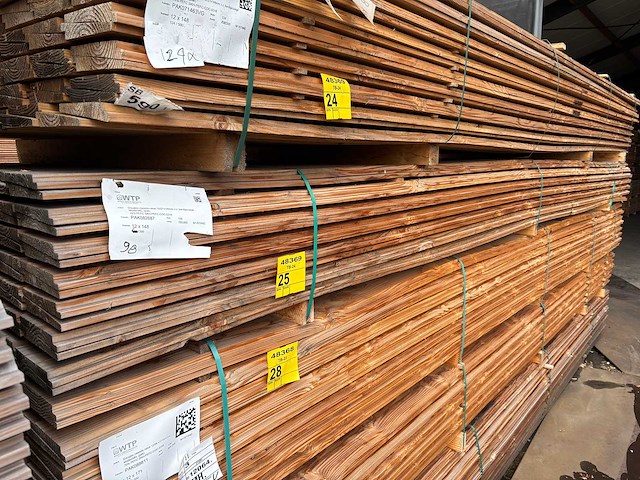Douglas zweeds rabat 5000x160x26mm (98x) - afbeelding 4 van  4