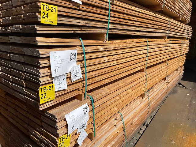 Douglas zweeds rabat 5000x190x26mm (96x) - afbeelding 4 van  4