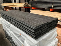 Douglas zweeds rabat gespoten zwart - 300 cm (50x) - afbeelding 4 van  5