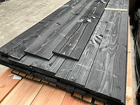 Douglas zweeds rabat gespoten zwart - 400 cm (50x) - afbeelding 2 van  5