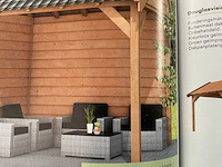 Douglas zweeds rabat wand t.b.v. overkapping 240x221 cm - afbeelding 8 van  11