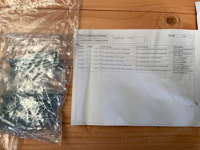 Douglas zweeds rabat wand t.b.v. overkapping 240x221 cm - afbeelding 8 van  11