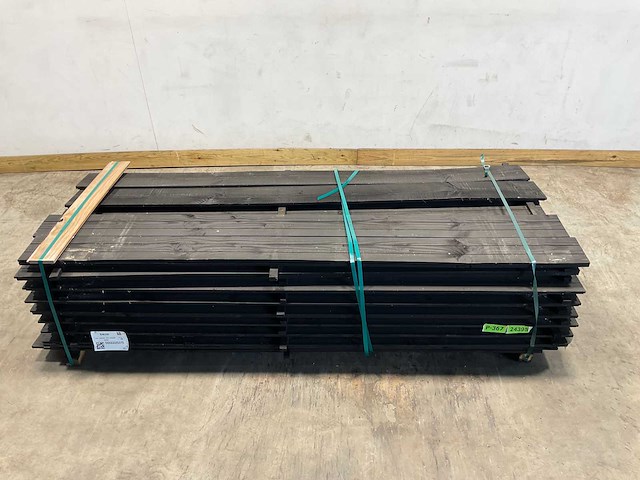 Douglas zweeds rabat zwart 228x19,5x1,1-2,7 cm (75x) - afbeelding 1 van  8