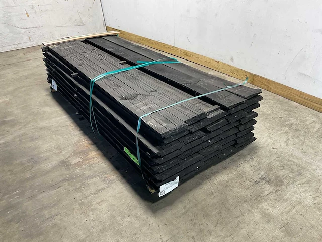 Douglas zweeds rabat zwart 228x19,5x1,1-2,7 cm (75x) - afbeelding 2 van  8
