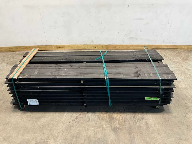 Douglas zweeds rabat zwart 228x19,5x1,1-2,7 cm (75x) - afbeelding 1 van  8