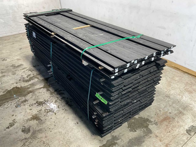 Douglas zweeds rabat zwart 300x16,5x2,1 cm (75x) - afbeelding 1 van  10