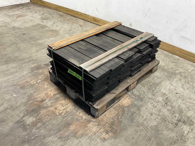 Douglas zweeds rabat zwart 67,1x19,5x1,1-2,7 cm (89x) - afbeelding 1 van  5