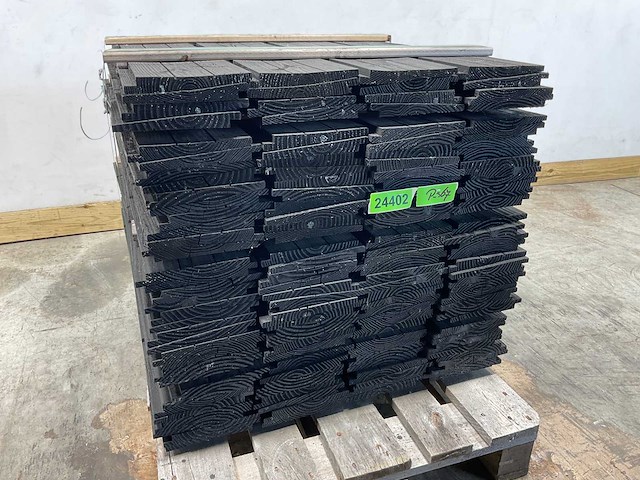 Douglas zweeds rabat zwart 92x19,5x1,1-2,7 cm (132x) - afbeelding 2 van  3
