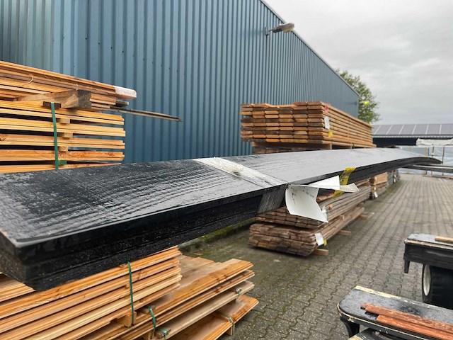 Douglas zweeds rabat zwart gecoat 5000x190x26mm (4x) - afbeelding 2 van  3