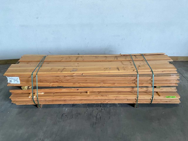 Douglasplank met mes- en groef en 4velling 300x19x1,8 cm (50x) - afbeelding 2 van  8