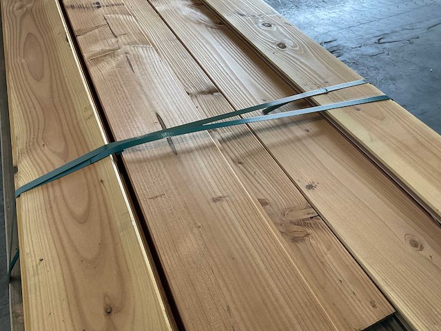 Douglasplank met mes- en groef en 4velling 300x19x1,8 cm (50x) - afbeelding 3 van  8