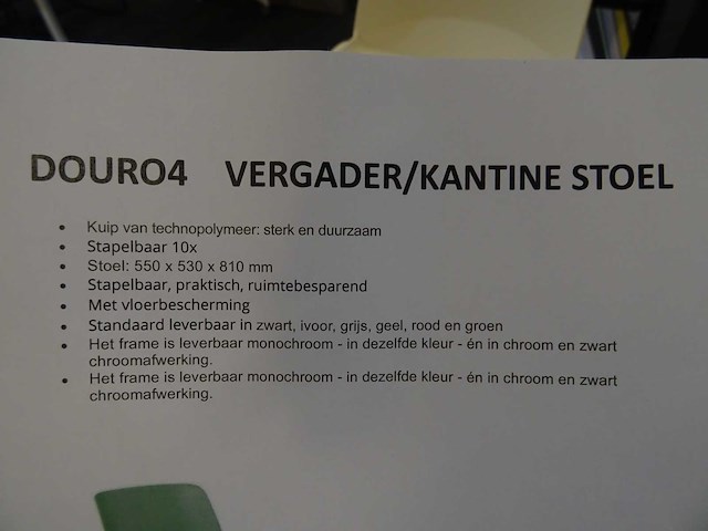 Douro - 4 - vergader/kantinestoel (11x) - afbeelding 2 van  2