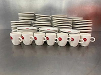 Douwe egberts - partij koffie schotels - afbeelding 1 van  1