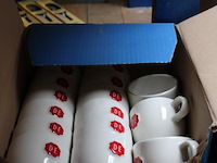 Douwe egberts koffie kopjes en bordjes. - afbeelding 4 van  4