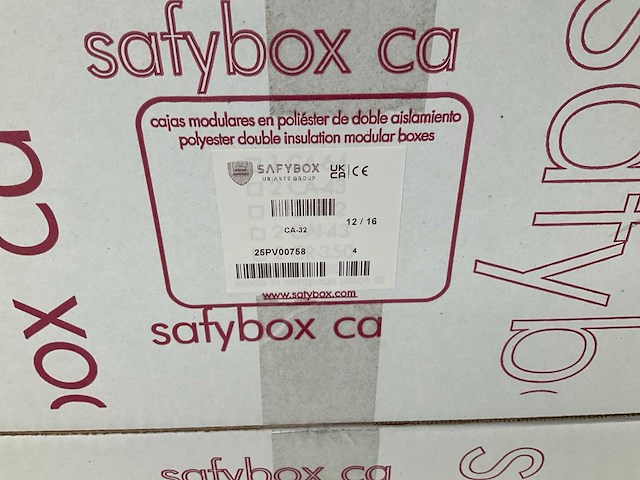 Dozen a 4 stuks safybox ca32 en ca32s industriële behuizing (13x) - afbeelding 4 van  6