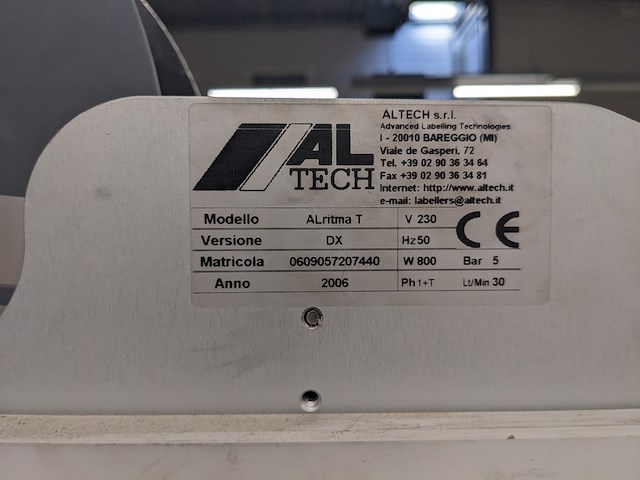 Dozen label machine, altech, alritma, wit, 2006 - afbeelding 3 van  18