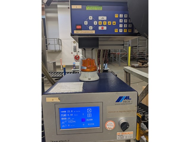 Dozen label machine, altech, alritma, wit, 2006 - afbeelding 13 van  18