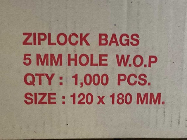 Dozen plastic zakjes met zipsluiting (33x) - afbeelding 6 van  7