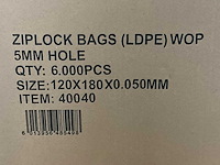 Dozen plastic zakjes met zipsluiting (33x) - afbeelding 5 van  5