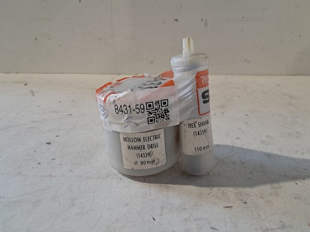 Dozenboor 80mm zeskant-adaptor (2-delig) - afbeelding 1 van  3