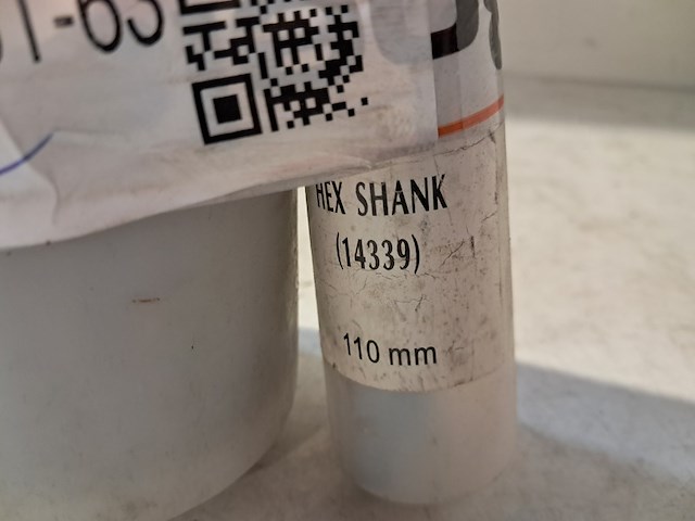 Dozenboor 80mm zeskant-adaptor (2-delig) - afbeelding 3 van  3