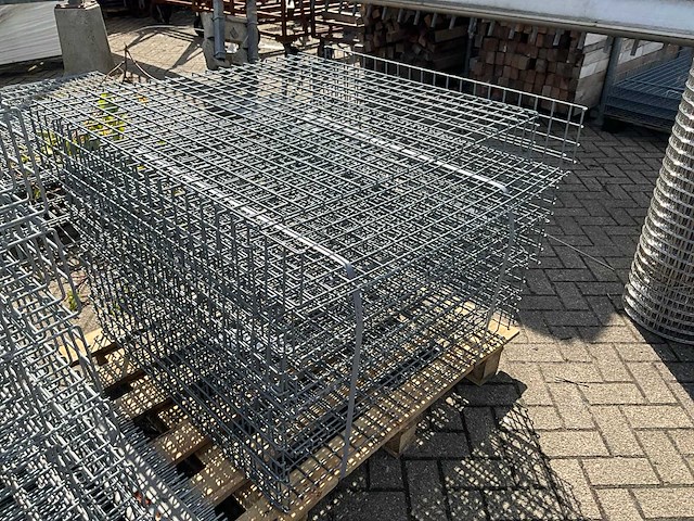 Draad korf galvan (1000x990mm) (5x) - afbeelding 2 van  3