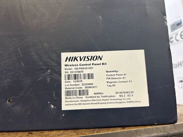 Draadloos alarmsysteem, hikvision, ds-pwa32-nst - afbeelding 2 van  3