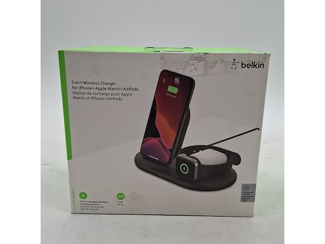 Draadloze oplader, belkin, 3-in-1 wireless charger - afbeelding 13 van  17