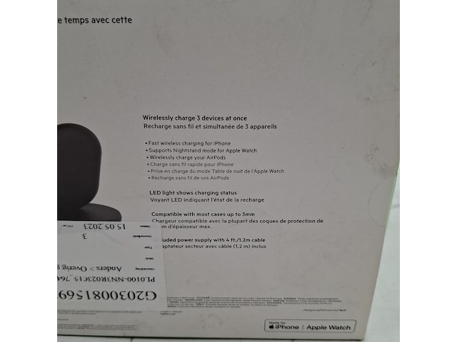 Draadloze oplader, belkin, 3-in-1 wireless charger - afbeelding 17 van  17