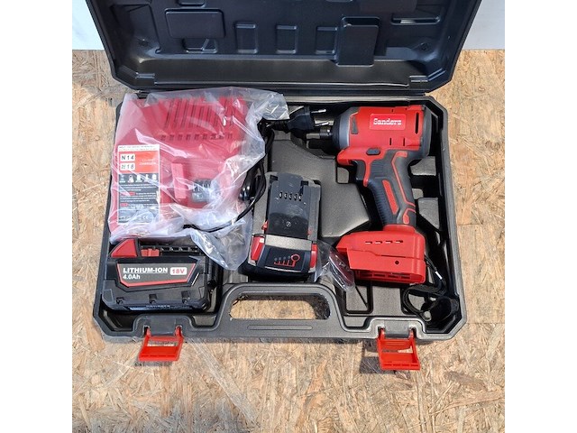 Draadloze schroefmachine, rood - afbeelding 9 van  10