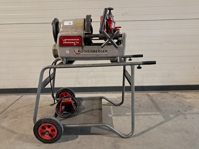 Draadsnijapparaat 3" op onderstel 230v rothenberger, supertronic 3" se, bouwjaar 2019 - afbeelding 11 van  17