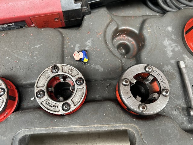 Draadsnijmachine in koffer ridgid 600 - afbeelding 4 van  5