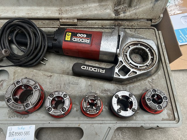 Draadsnijmachine met 5 koppen ridgid, model 600 - afbeelding 2 van  8