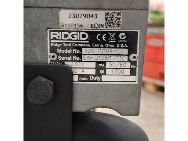 Draadsnijmachine op verrijdbaar onderstel ridgid, 300 compact - afbeelding 8 van  22