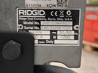 Draadsnijmachine op verrijdbaar onderstel ridgid, 300 compact - afbeelding 8 van  22
