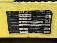 Draadvonk- en erodeermachine - sarix sa - sx-200-hpm - 2005 - afbeelding 10 van  10