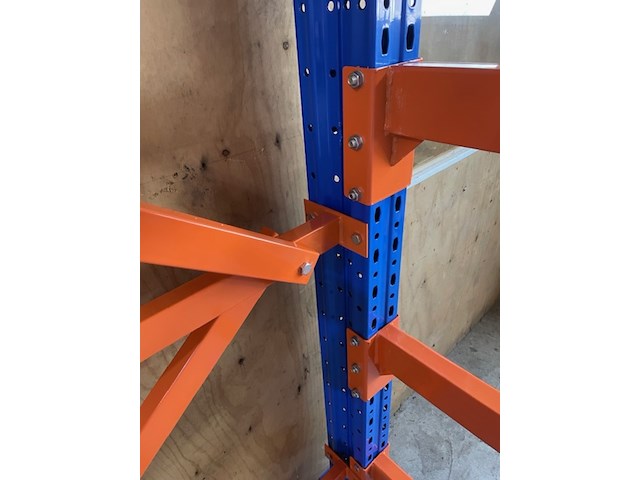 Draagarm stelling heda, 1 sectie's , blauw/oranje - afbeelding 4 van  5