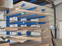 Draagarmstelling bestaande uit drie staanders met hoogte 478 cm en 21 armen met lengte 180 cm. let op! excl... - afbeelding 2 van  4